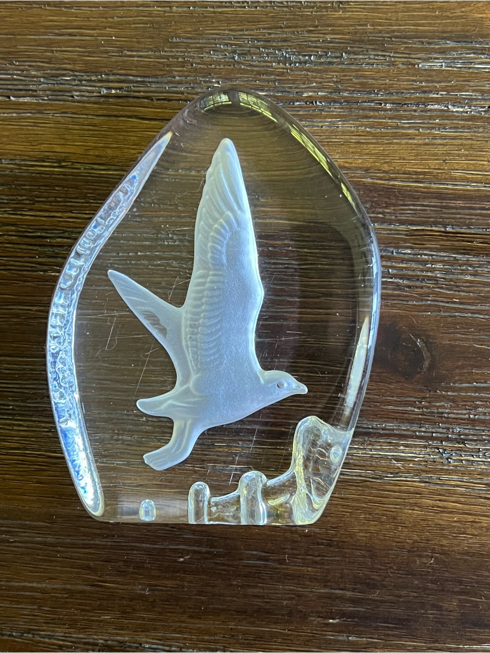 Wedgwood  crystal seagull sculpture